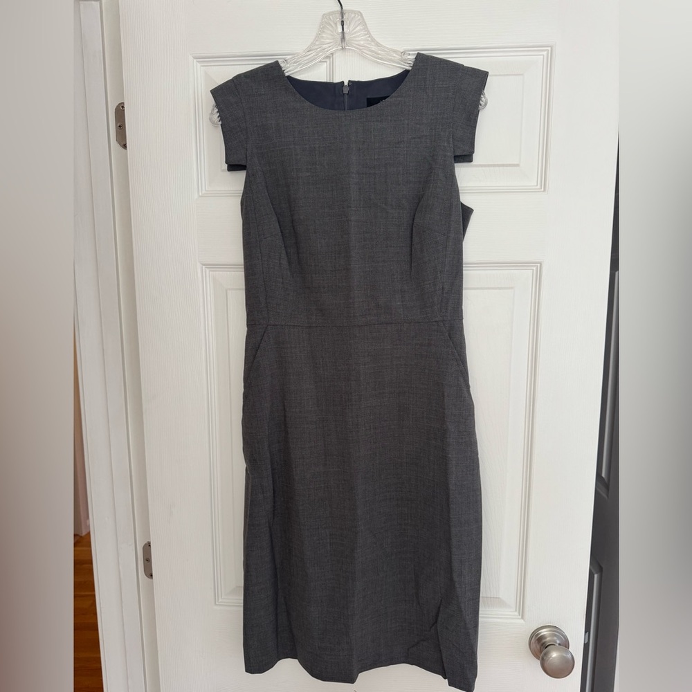 J. Crew Charcoal Midi Dress